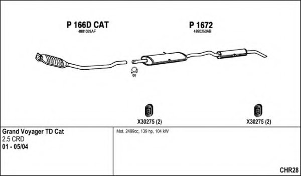 FENNO CHR28 Exhaust System